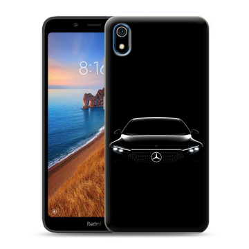 Силиконовый чехол на Xiaomi RedMi 7A с принтом Mercedes Мерседес Силиконовый чехол на Xiaomi RedMi 7A с принтом Mercedes Мерседес