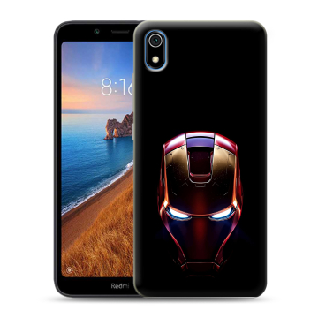 Силиконовый чехол на Xiaomi RedMi 7A с принтом IronMan Железный человек Силиконовый чехол на Xiaomi RedMi 7A с принтом IronMan Железный человек