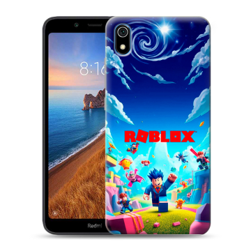 Силиконовый чехол на Xiaomi RedMi 7A с принтом Roblox Роблокс Силиконовый чехол на Xiaomi RedMi 7A с принтом Roblox Роблокс