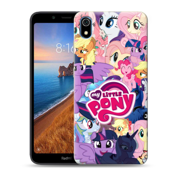 Силиконовый чехол на Xiaomi RedMi 7A с принтом My little pony Дружба чудо Силиконовый чехол на Xiaomi RedMi 7A с принтом My little pony Дружба чудо