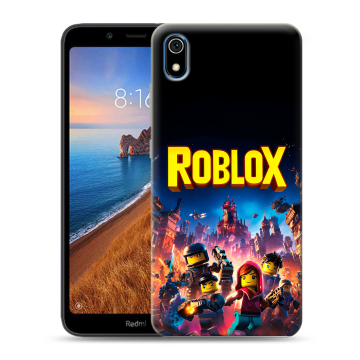 Силиконовый чехол на Xiaomi RedMi 7A с принтом Roblox Роблокс Силиконовый чехол на Xiaomi RedMi 7A с принтом Roblox Роблокс