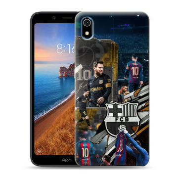 Силиконовый чехол на Xiaomi RedMi 7A с принтом Messi Barcelona Силиконовый чехол на Xiaomi RedMi 7A с принтом Messi Barcelona