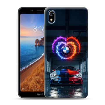 Силиконовый чехол на Xiaomi RedMi 7A с принтом BMW БМВ Силиконовый чехол на Xiaomi RedMi 7A с принтом BMW БМВ