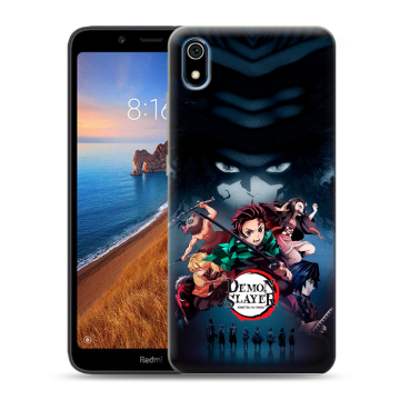 Силиконовый чехол на Xiaomi RedMi 7A с принтом Demon Slayer Клинок рассекающий демонов Силиконовый чехол на Xiaomi RedMi 7A с принтом Demon Slayer Клинок рассекающий демонов