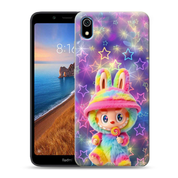 Силиконовый чехол на Xiaomi RedMi 7A с принтом Labubu Лабубу Силиконовый чехол на Xiaomi RedMi 7A с принтом Labubu Лабубу