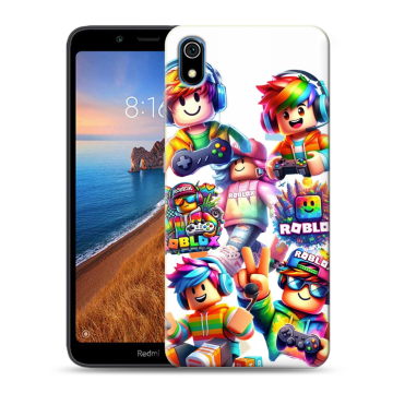 Силиконовый чехол на Xiaomi RedMi 7A с принтом Roblox Роблокс Силиконовый чехол на Xiaomi RedMi 7A с принтом Roblox Роблокс
