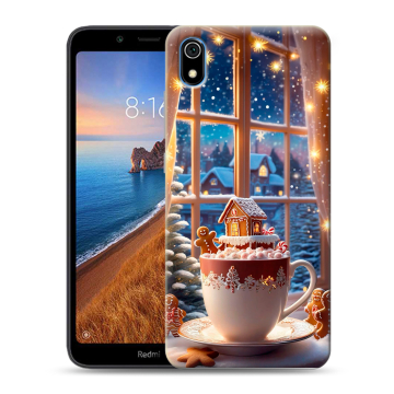 Силиконовый чехол на Xiaomi RedMi 7A с принтом Новый год