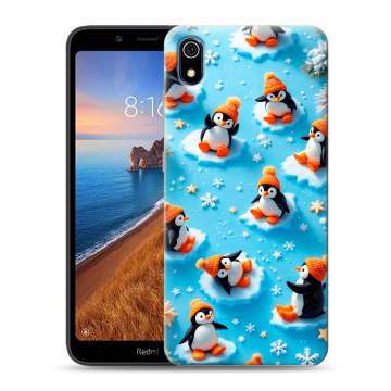 Силиконовый чехол на Xiaomi RedMi 7A с принтом Новый год