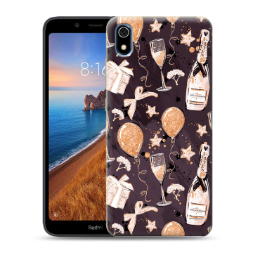 Силиконовый чехол на Xiaomi RedMi 7A с принтом Новый год