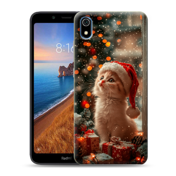 Силиконовый чехол на Xiaomi RedMi 7A с принтом Новый год