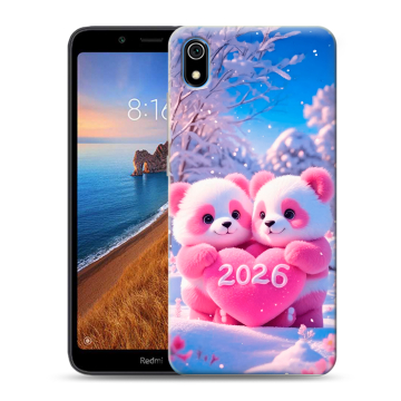 Силиконовый чехол на Xiaomi RedMi 7A с принтом Новый год