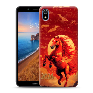 Силиконовый чехол на Xiaomi RedMi 7A с принтом Новый год