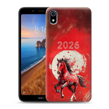 Силиконовый чехол на Xiaomi RedMi 7A с принтом Новый год