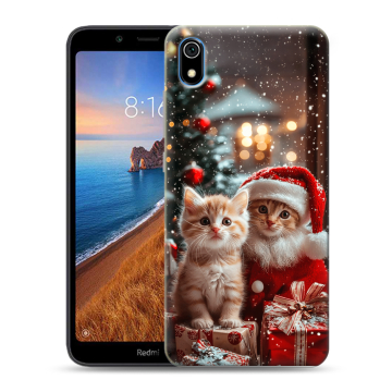 Силиконовый чехол на Xiaomi RedMi 7A с принтом Новый год
