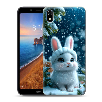 Силиконовый чехол на Xiaomi RedMi 7A с принтом Новый год