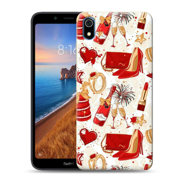 Силиконовый чехол на Xiaomi RedMi 7A с принтом Новый год