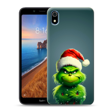 Силиконовый чехол на Xiaomi RedMi 7A с принтом Новый год Силиконовый чехол на Xiaomi RedMi 7A с принтом Новый год