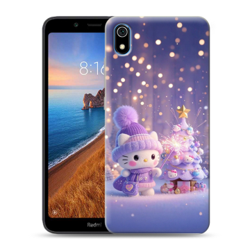 Силиконовый чехол на Xiaomi RedMi 7A с принтом Новый год Силиконовый чехол на Xiaomi RedMi 7A с принтом Новый год