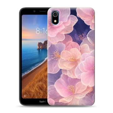 Силиконовый чехол на Xiaomi RedMi 7A с принтом женский