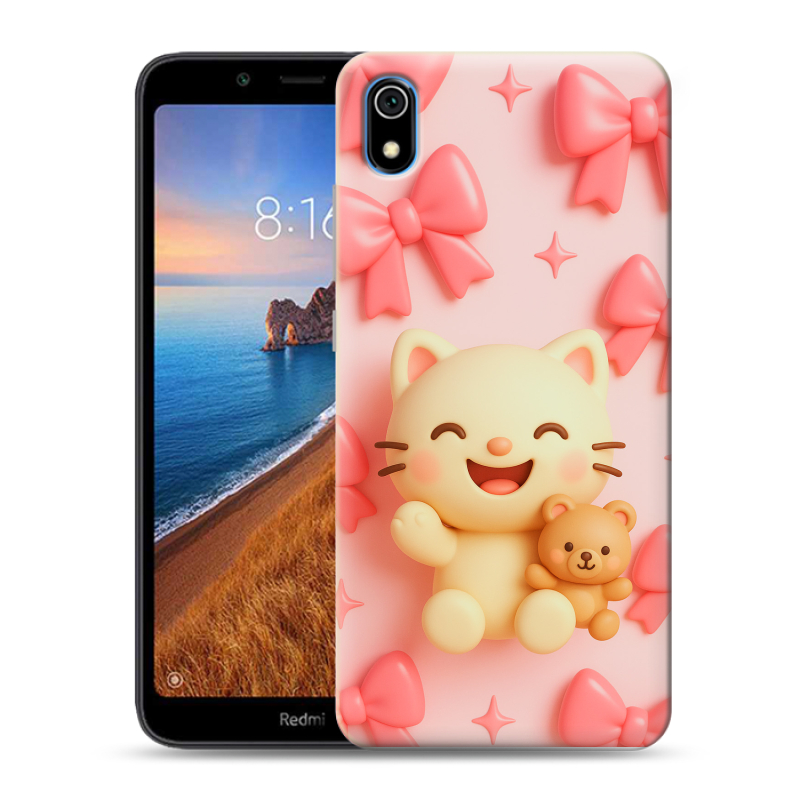 Силиконовый чехол на Xiaomi RedMi 7A с принтом для девочек Силиконовый чехол на Xiaomi RedMi 7A с принтом для девочек