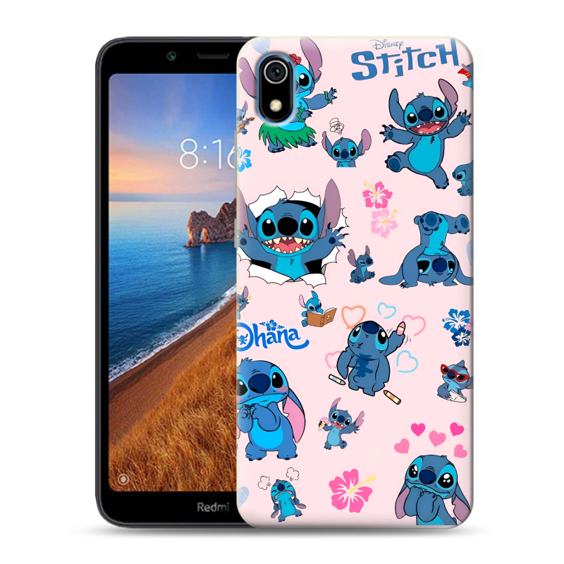 Пластиковый чехол на Xiaomi RedMi 7A с принтом Лило и Стич Пластиковый чехол на Xiaomi RedMi 7A с принтом Лило и Стич
