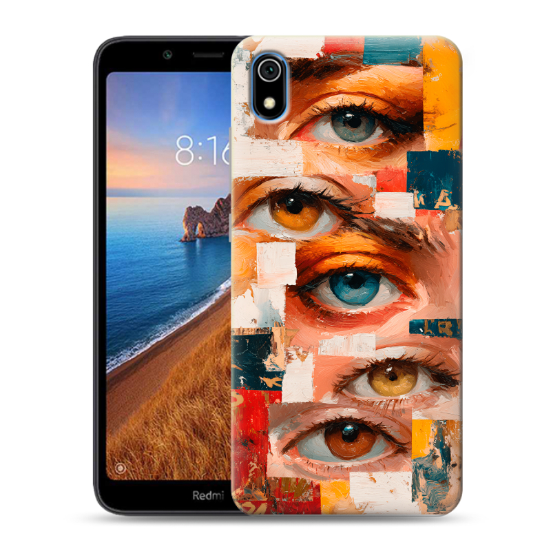Пластиковый чехол на Xiaomi RedMi 7A с принтом Модный принт Пластиковый чехол на Xiaomi RedMi 7A с принтом Модный принт