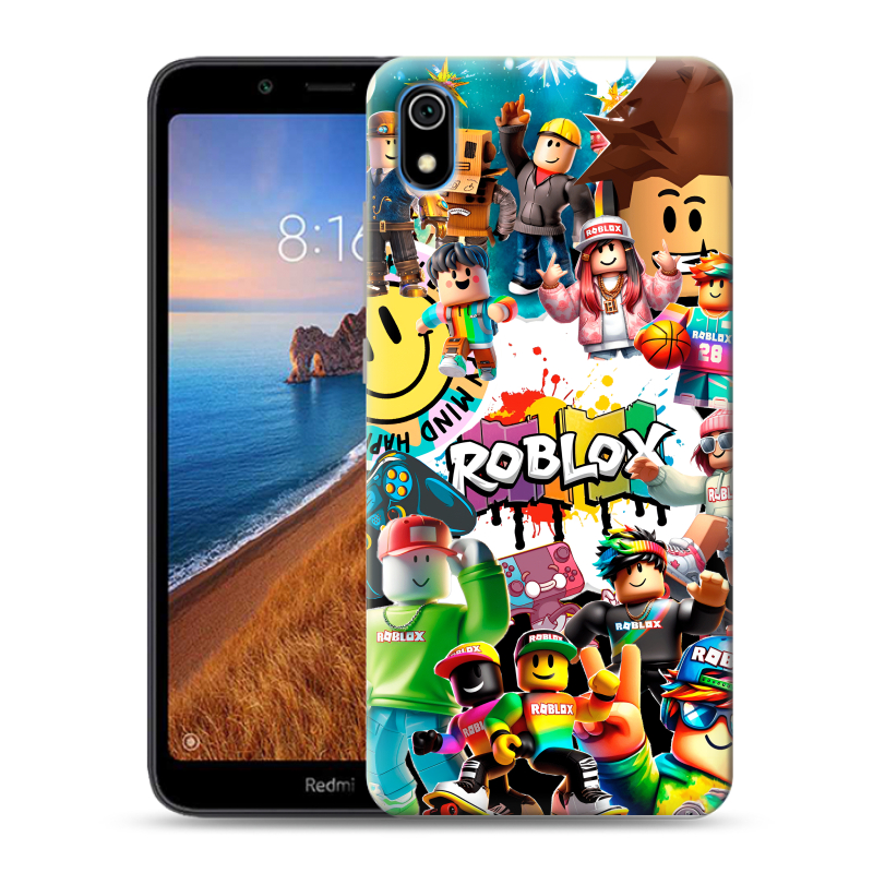 Пластиковый чехол на Xiaomi RedMi 7A с принтом Roblox Роблокс Пластиковый чехол на Xiaomi RedMi 7A с принтом Roblox Роблокс