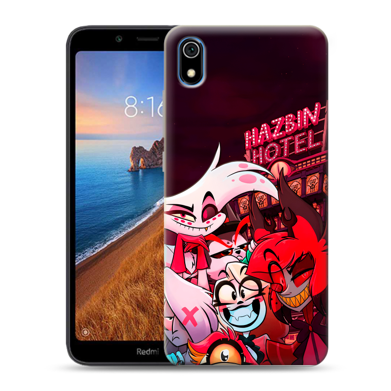 Силиконовый чехол на Xiaomi RedMi 7A с принтом Hazbin Hotel Отель Хазбин Силиконовый чехол на Xiaomi RedMi 7A с принтом Hazbin Hotel Отель Хазбин