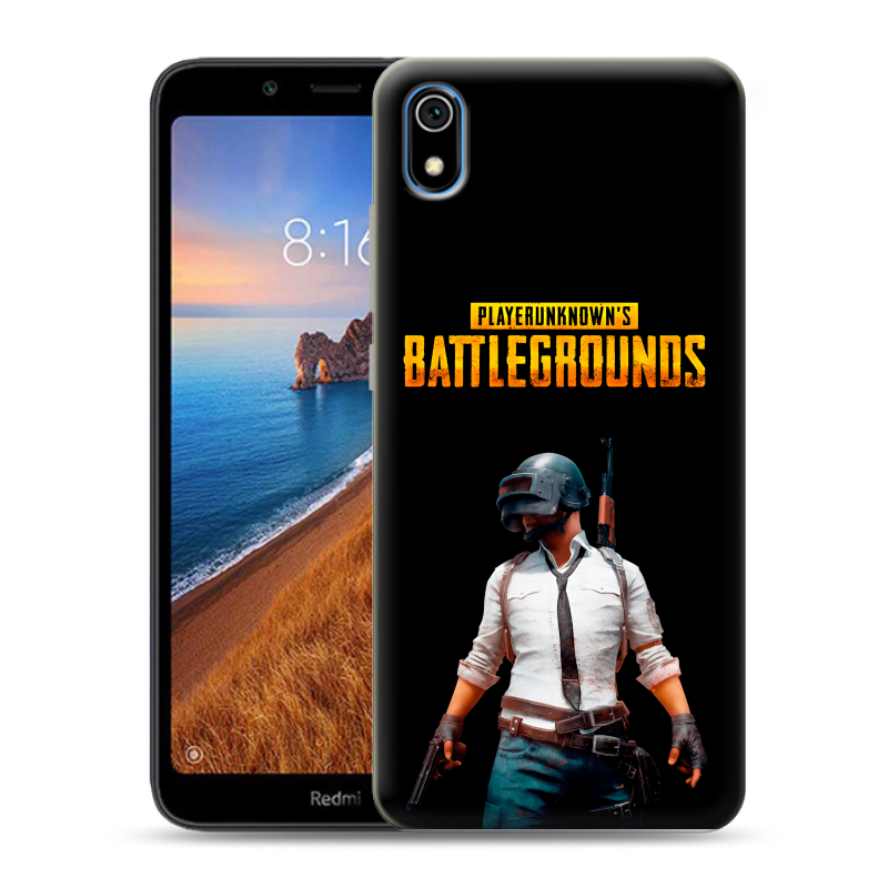 Пластиковый чехол на Xiaomi RedMi 7A с принтом PUGB ПАГБ Пластиковый чехол на Xiaomi RedMi 7A с принтом PUGB ПАГБ