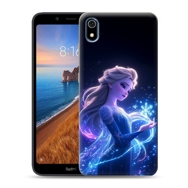 Пластиковый чехол на Xiaomi RedMi 7A с принтом Холодное сердце Frozen Пластиковый чехол на Xiaomi RedMi 7A с принтом Холодное сердце Frozen