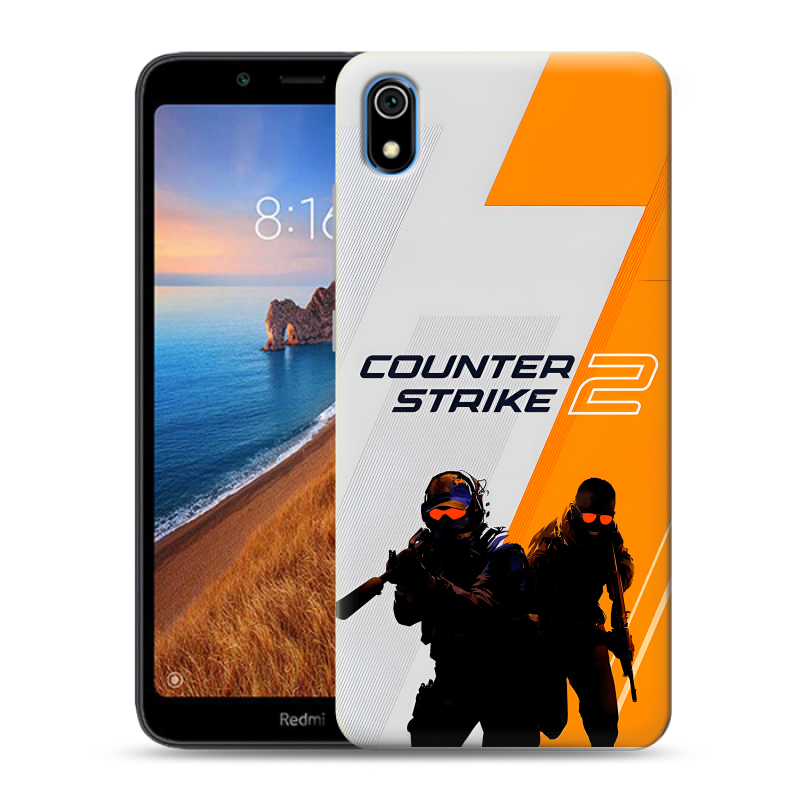 Силиконовый противоударный чехол на Xiaomi RedMi 7A с принтом Counter Strike Силиконовый противоударный чехол на Xiaomi RedMi 7A с принтом Counter Strike