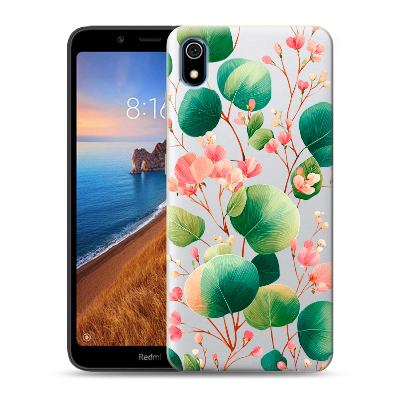 Силиконовый противоударный чехол на Xiaomi RedMi 7A с принтом женский Силиконовый противоударный чехол на Xiaomi RedMi 7A с принтом женский
