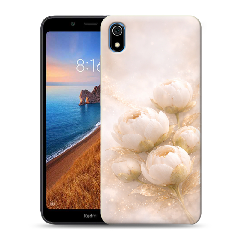 Силиконовый чехол на Xiaomi RedMi 7A с принтом женский Силиконовый чехол на Xiaomi RedMi 7A с принтом женский