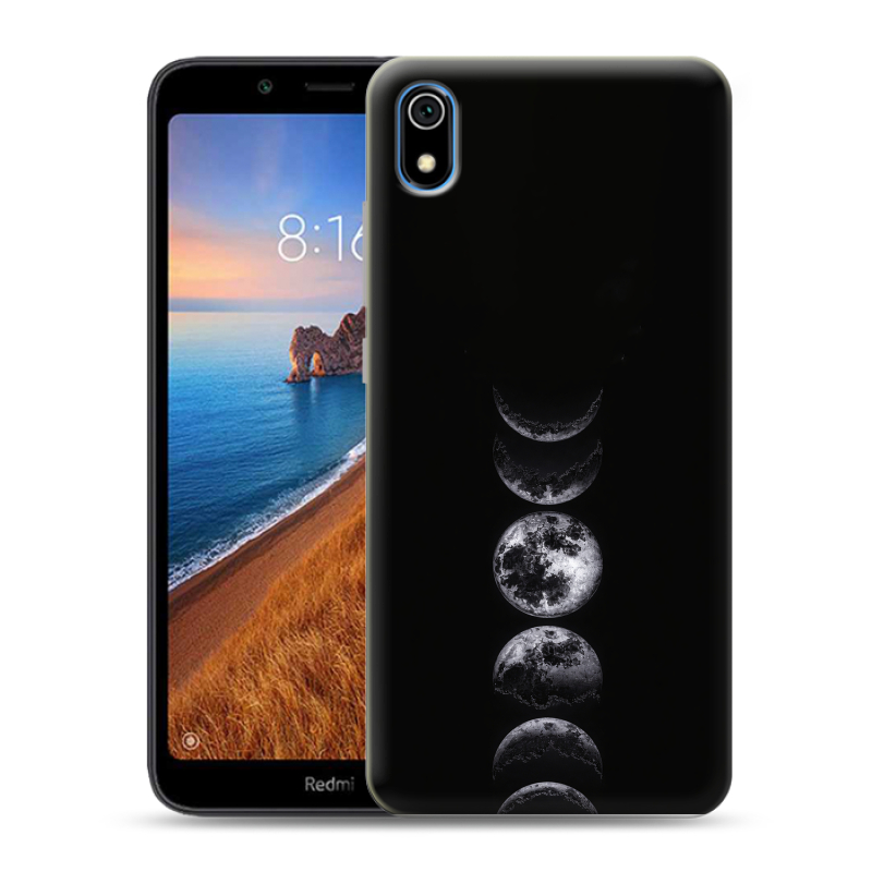 Силиконовый противоударный чехол на Xiaomi RedMi 7A с принтом женский Силиконовый противоударный чехол на Xiaomi RedMi 7A с принтом женский