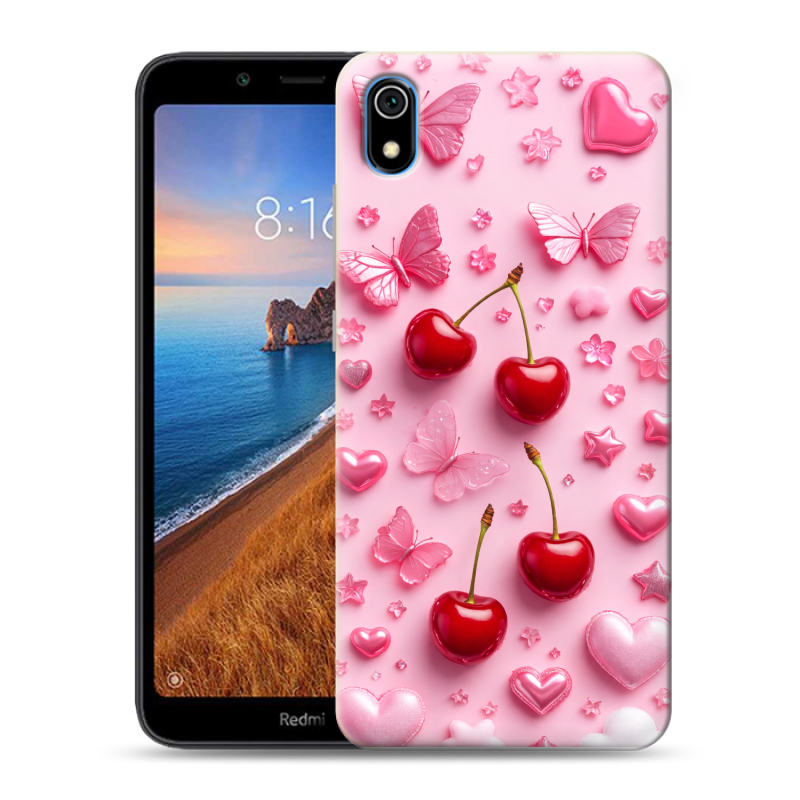 Пластиковый чехол на Xiaomi RedMi 7A с принтом для девочек Пластиковый чехол на Xiaomi RedMi 7A с принтом для девочек
