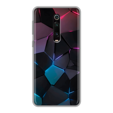 Силиконовый чехол на Xiaomi RedMi K20 с принтом Геометрия неона Силиконовый чехол на Xiaomi RedMi K20 с принтом Геометрия неона