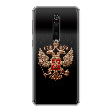 Силиконовый чехол на Xiaomi RedMi K20 с принтом Герб России Силиконовый чехол на Xiaomi RedMi K20 с принтом Герб России