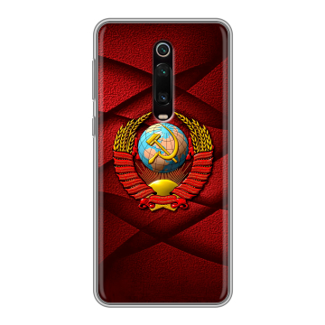 Силиконовый чехол на Xiaomi RedMi K20 с принтом Герб СССР Силиконовый чехол на Xiaomi RedMi K20 с принтом Герб СССР