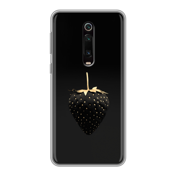 Силиконовый чехол на Xiaomi RedMi K20 с принтом Черная клубника Силиконовый чехол на Xiaomi RedMi K20 с принтом Черная клубника