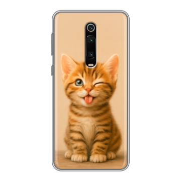 Силиконовый чехол на Xiaomi RedMi K20 с принтом котенок