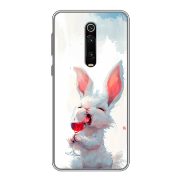 Силиконовый чехол на Xiaomi RedMi K20 с принтом кролик зайчик