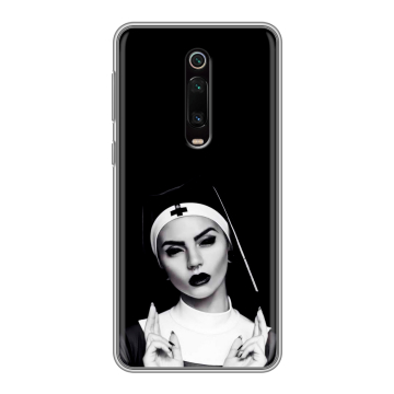 Силиконовый чехол на Xiaomi RedMi K20 с принтом монашка