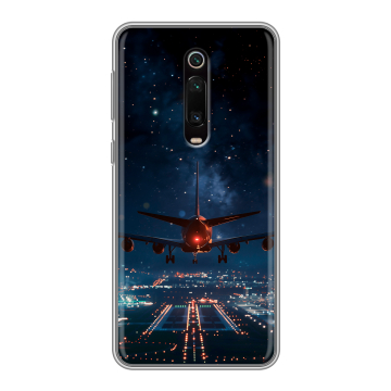 Силиконовый чехол на Xiaomi RedMi K20 с принтом самолет