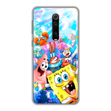 Силиконовый чехол на Xiaomi RedMi K20 с принтом спанчбоб спанч боб Силиконовый чехол на Xiaomi RedMi K20 с принтом спанчбоб спанч боб