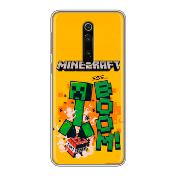 Силиконовый чехол на Xiaomi RedMi K20 с принтом Майнкрафт Minecraft