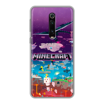 Силиконовый чехол на Xiaomi RedMi K20 с принтом Майнкрафт Minecraft