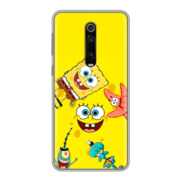 Силиконовый чехол на Xiaomi RedMi K20 с принтом Спанч боб Спанчбоб