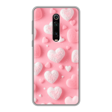 Силиконовый чехол на Xiaomi RedMi K20 с принтом Сердечки Силиконовый чехол на Xiaomi RedMi K20 с принтом Сердечки
