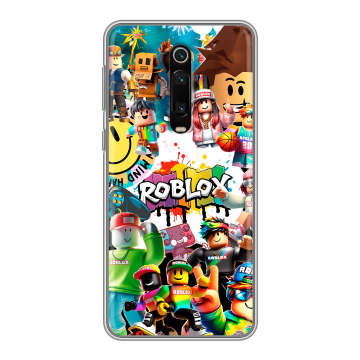 Силиконовый чехол на Xiaomi RedMi K20 с принтом Roblox Роблокс
