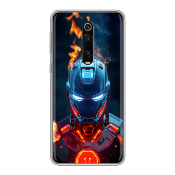 Силиконовый чехол на Xiaomi RedMi K20 с принтом IronMan Железный человек